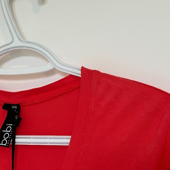 Bobi Los Angeles V-Neck Long Sleeve Top Women's Size Large * FLAW* - Picture 3 of 6